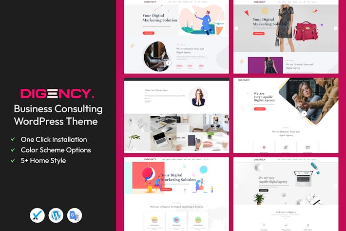 Digency – Multi-Purpose Portfolio WordPress Theme