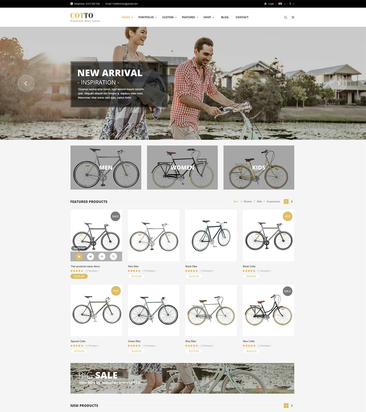 Cotto - Bike Store Shopify Theme