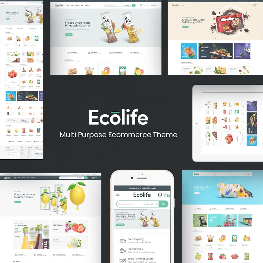 Ecolife - Organic WooCommerce WordPress Theme