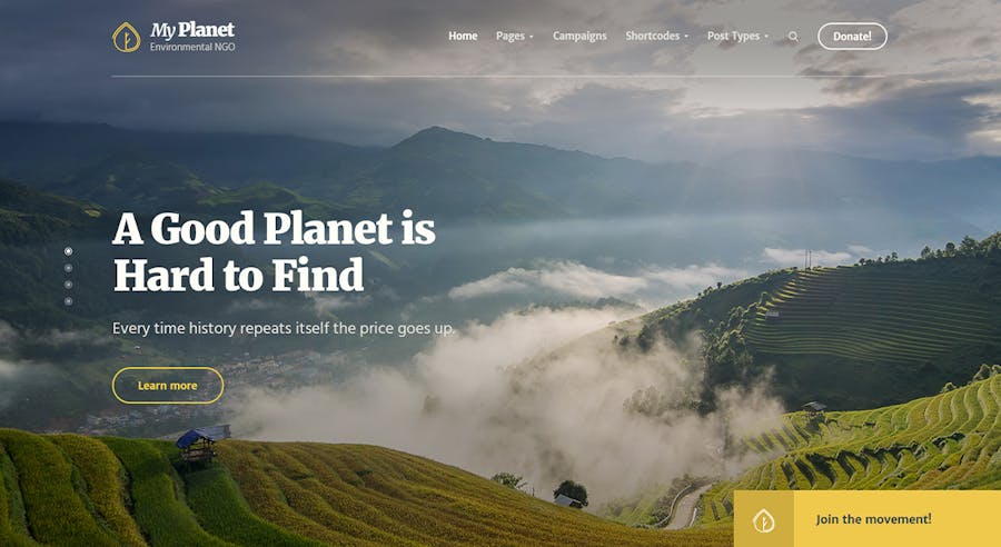 Ecology & Environment WP Theme - Green Planet