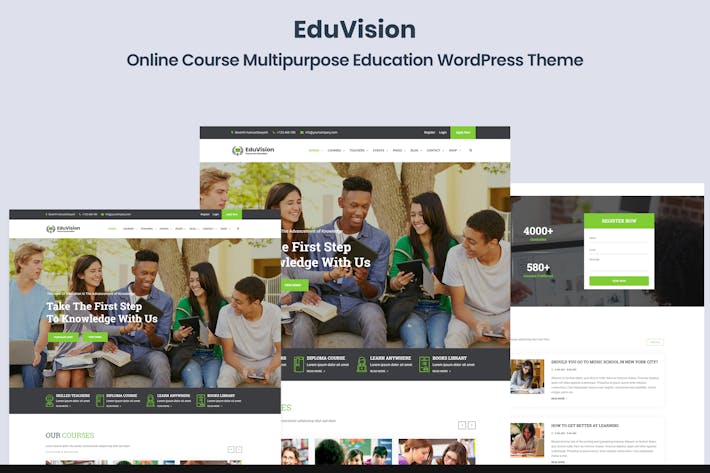 Eduvision - Online Course Education WordPress Theme