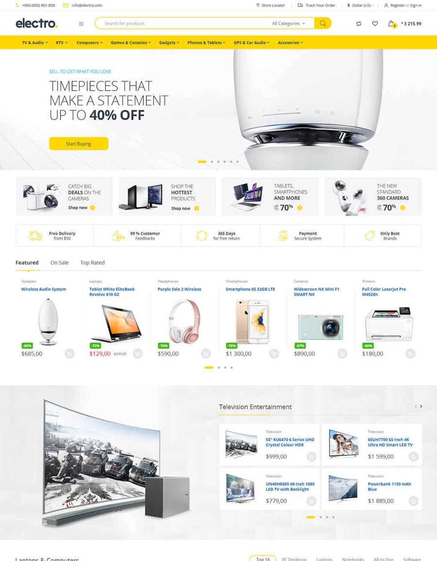 Electro Electronics Store WooCommerce Theme