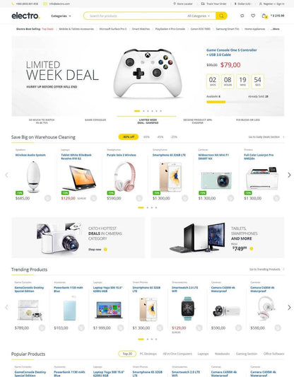 Electro Electronics Store WooCommerce Theme