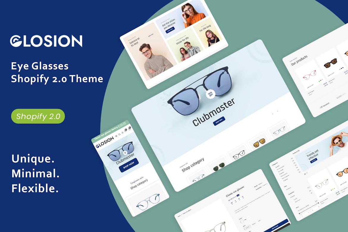 Glosion - The Eye Glasses Shopify 2.0 Theme