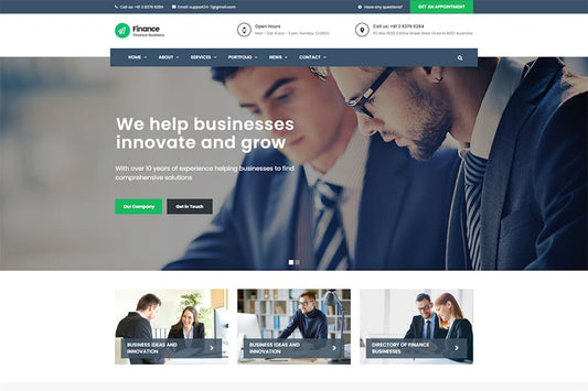 Finance - Consulting, Accounting WordPress Theme