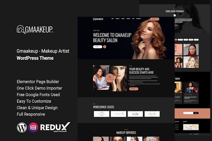 Gmaakeup - Makeup Artist WordPress Theme