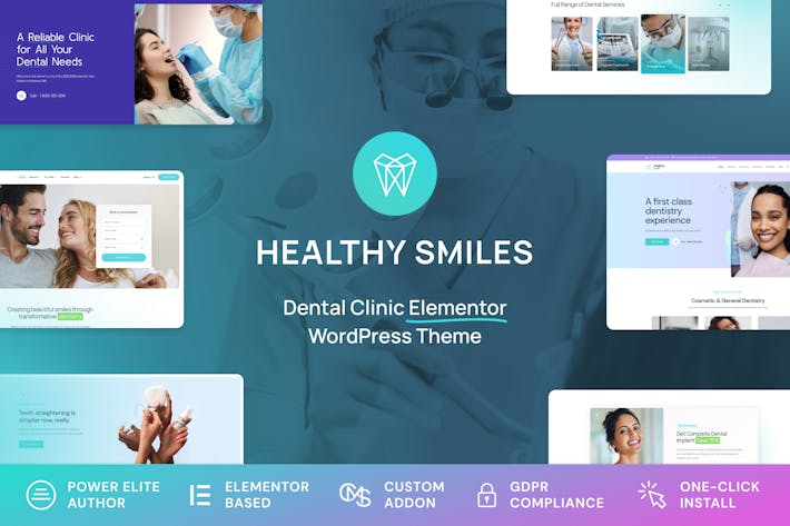 Healthy Smiles - Dental WordPress Theme