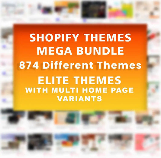 874 Shopify Elite Themes Bundle | Shopify Templates Mega Bundle | Themes for Shopify | Templates For Shopify | Multipropose Shopify Themes