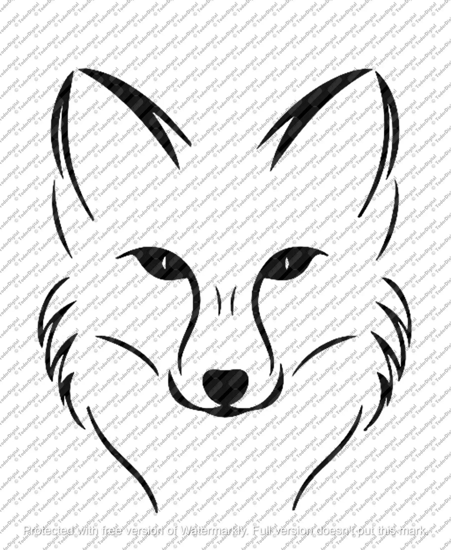 Fox Svg File, Fox Clipart, Animals Svg, Wild Animals Cut File, Fox Vector Graphics.