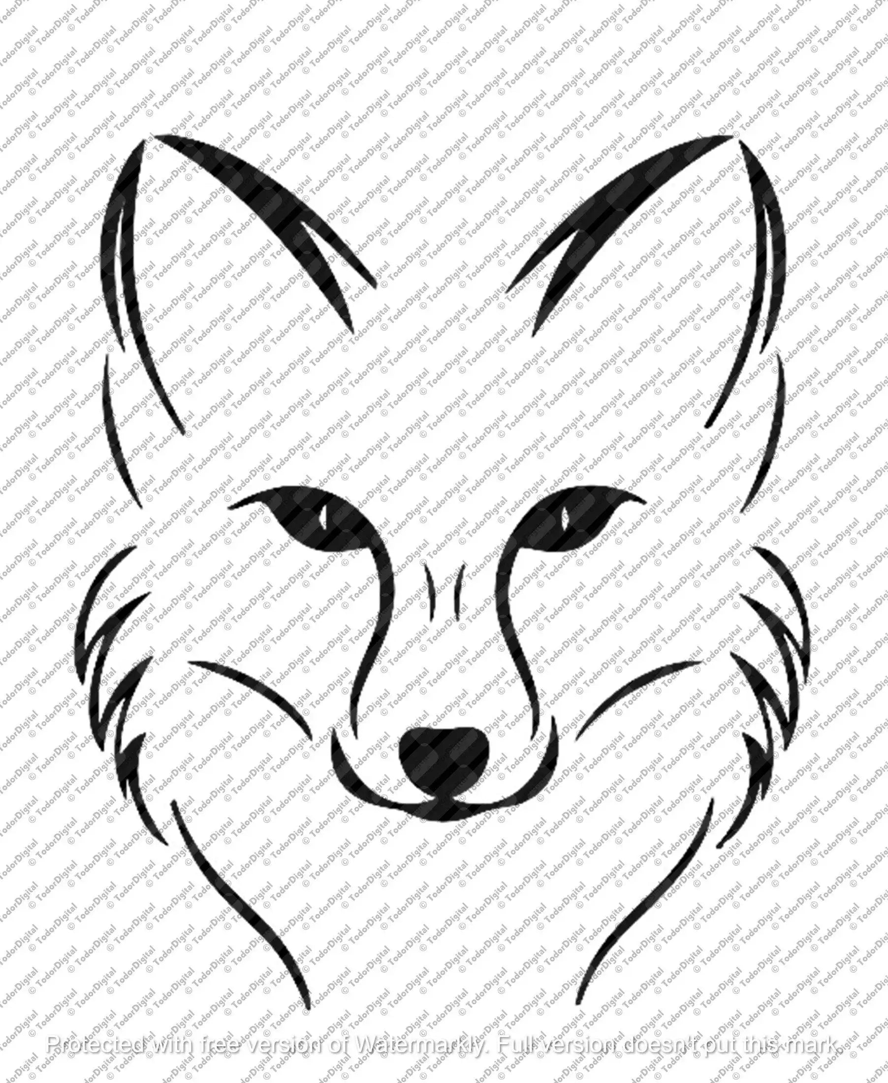 Fox Svg File, Fox Clipart, Animals Svg, Wild Animals Cut File, Fox Vector Graphics.