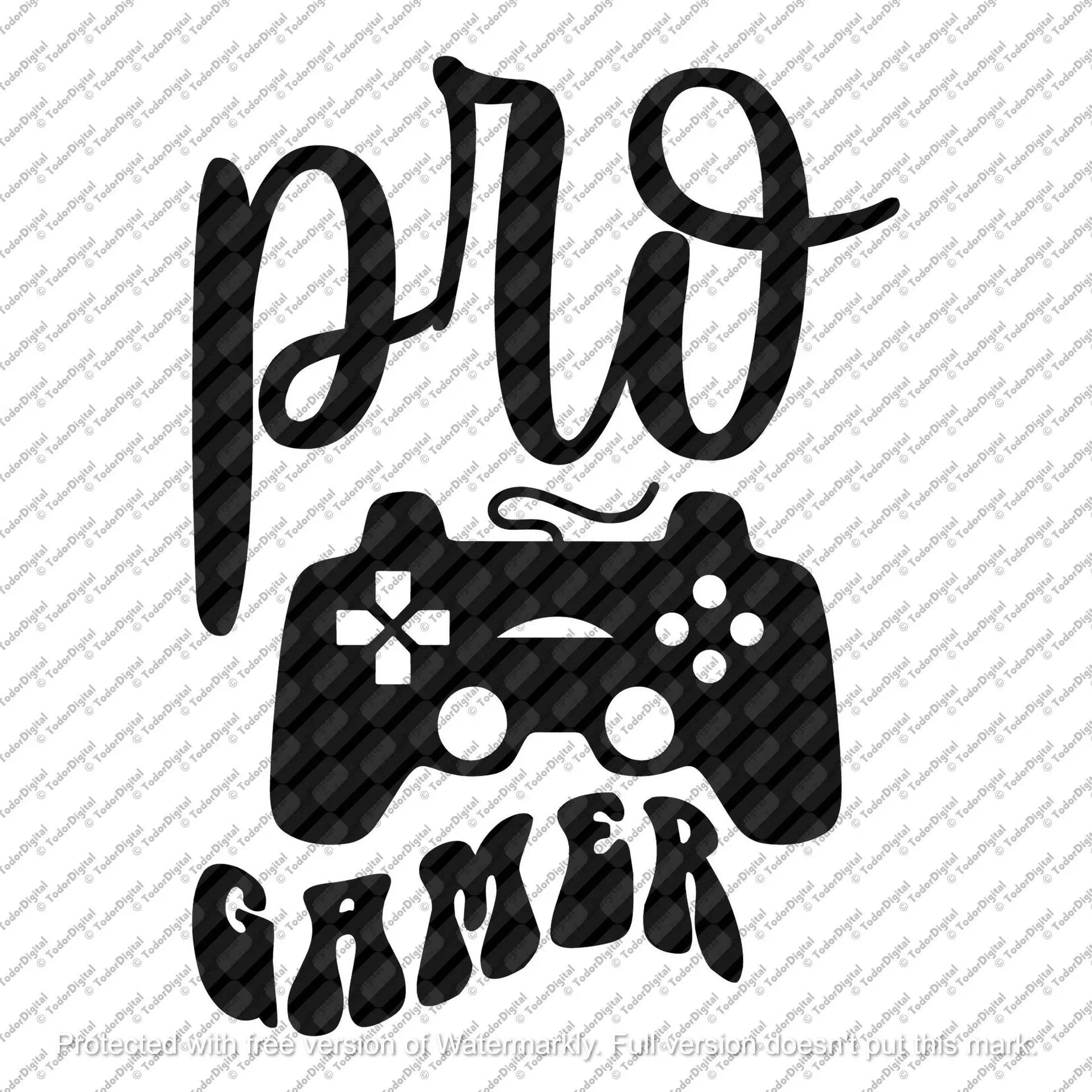 Pro Gamer Svg file, Pro Gamer Clipart, Pro Gamer Cut File, Pro Gamer Design, Svg For Cricut, Svg for Silhouette, Svg Files, SVG, DXF, PNG