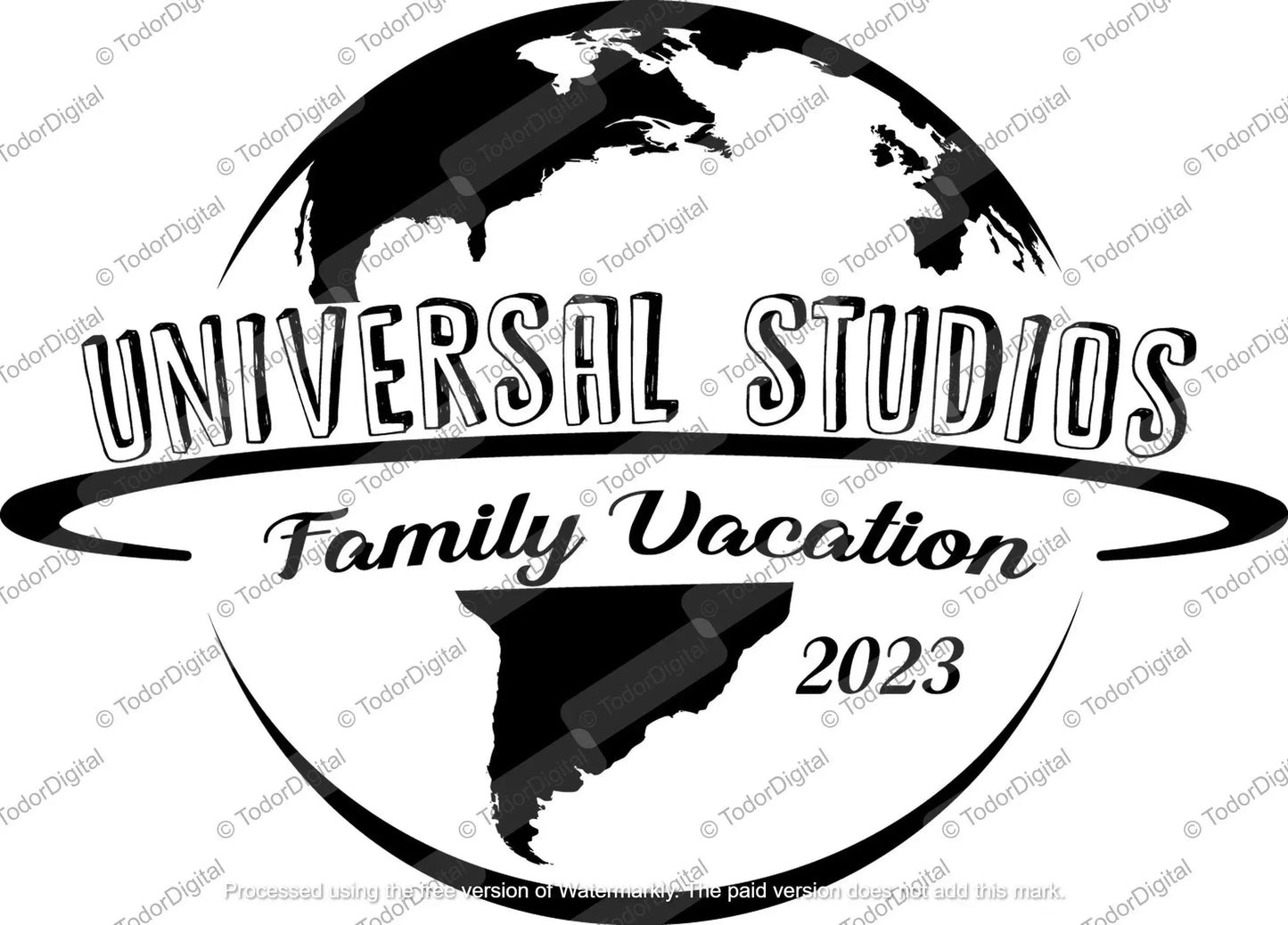 Universal Studios, Family Vacation Svg File, Vacation 2023 SVG design, Family Trip Clipart, Vector Graphics, New Version Universal Studios