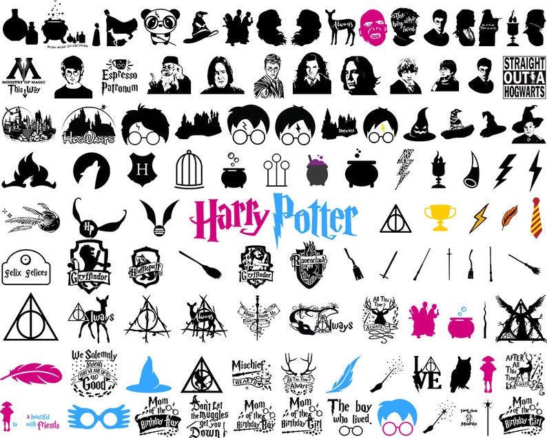 Harry Potter 4000+ Plus Mega SVG | PNG | DXF Bundle