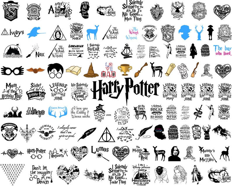 Harry Potter 4000+ Plus Mega SVG | PNG | DXF Bundle