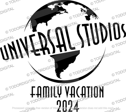 2024 Universal Studios, Family Vacation Svg File, Vacation 2024 SVG design, Family Trip Clipart, Vector Graphics