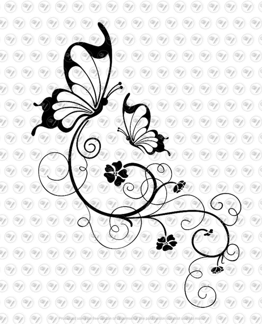 Butterfly Svg File, Butterflies Svg Design, Flowers Svg, Butterfly Clipart, Spring Design, Vector Graphics.