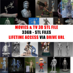 Movies & Tv STL Files for 3D Printing - Movies STL Models - Tv Stl Bundle