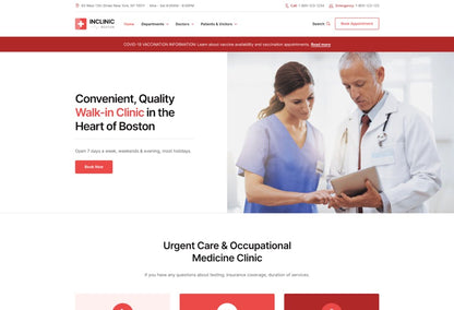 InClinic - Healthcare & Medical WordPress Theme