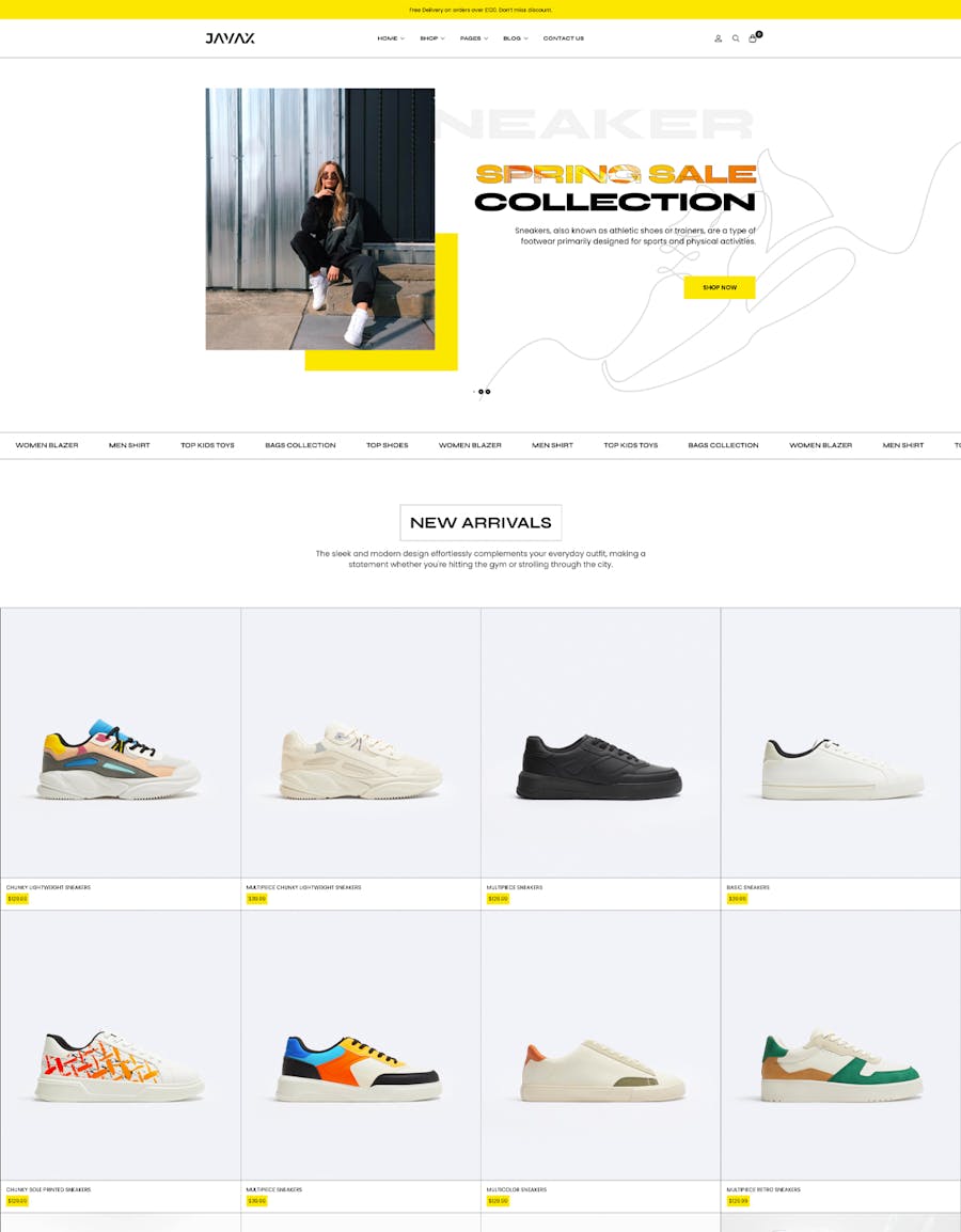 Javax - Elementor WooCommerce Theme