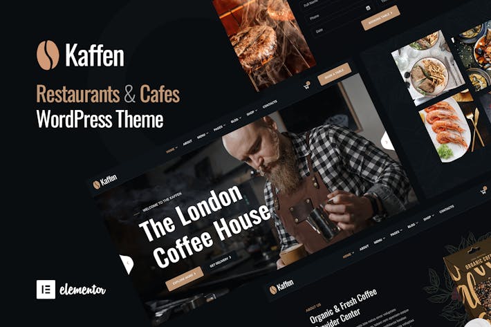 Kaffen - Restaurant & Cafe WordPress Theme