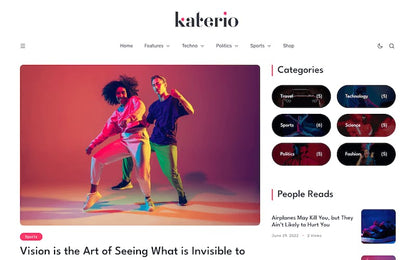 Katerio - Magazine & Blog WordPress Theme