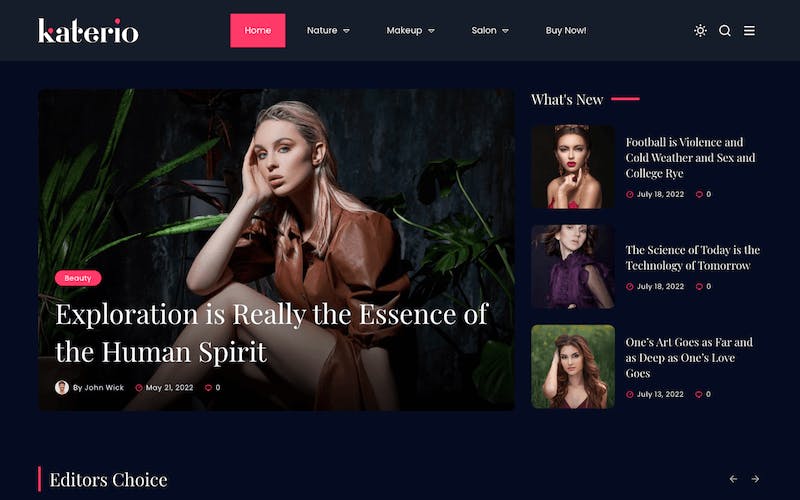 Katerio - Magazine & Blog WordPress Theme