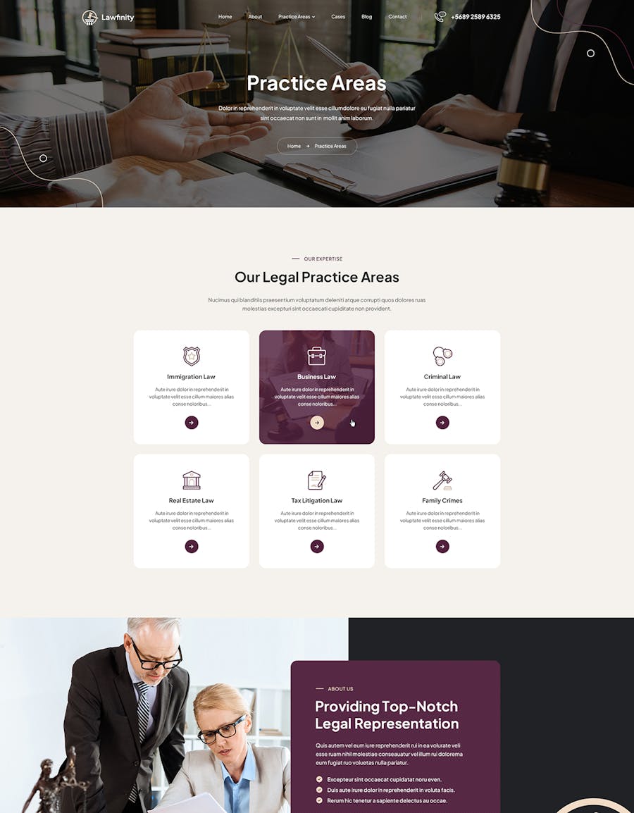 Lawfinity | Law and Attorney WordPress Theme