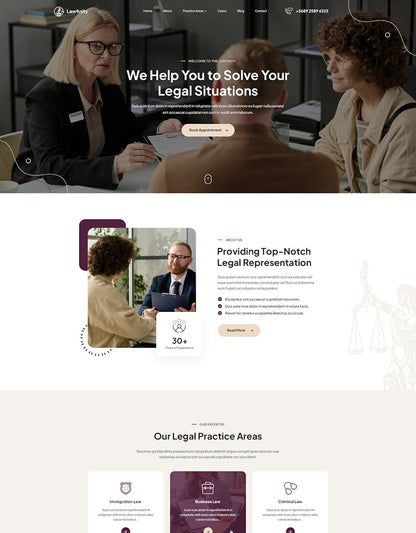 Lawfinity | Law and Attorney WordPress Theme