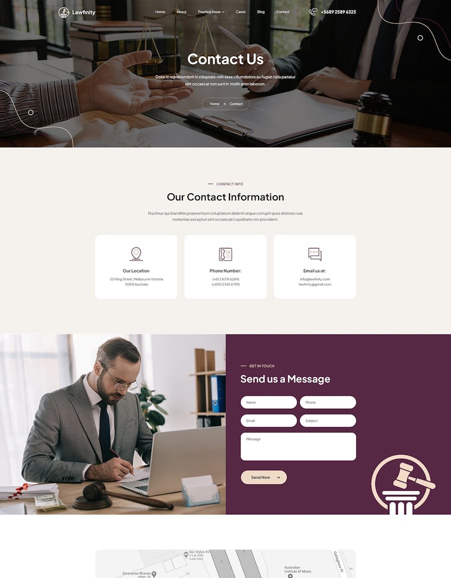 Lawfinity | Law and Attorney WordPress Theme