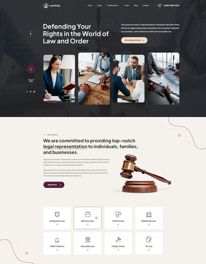 Lawfinity | Law and Attorney WordPress Theme