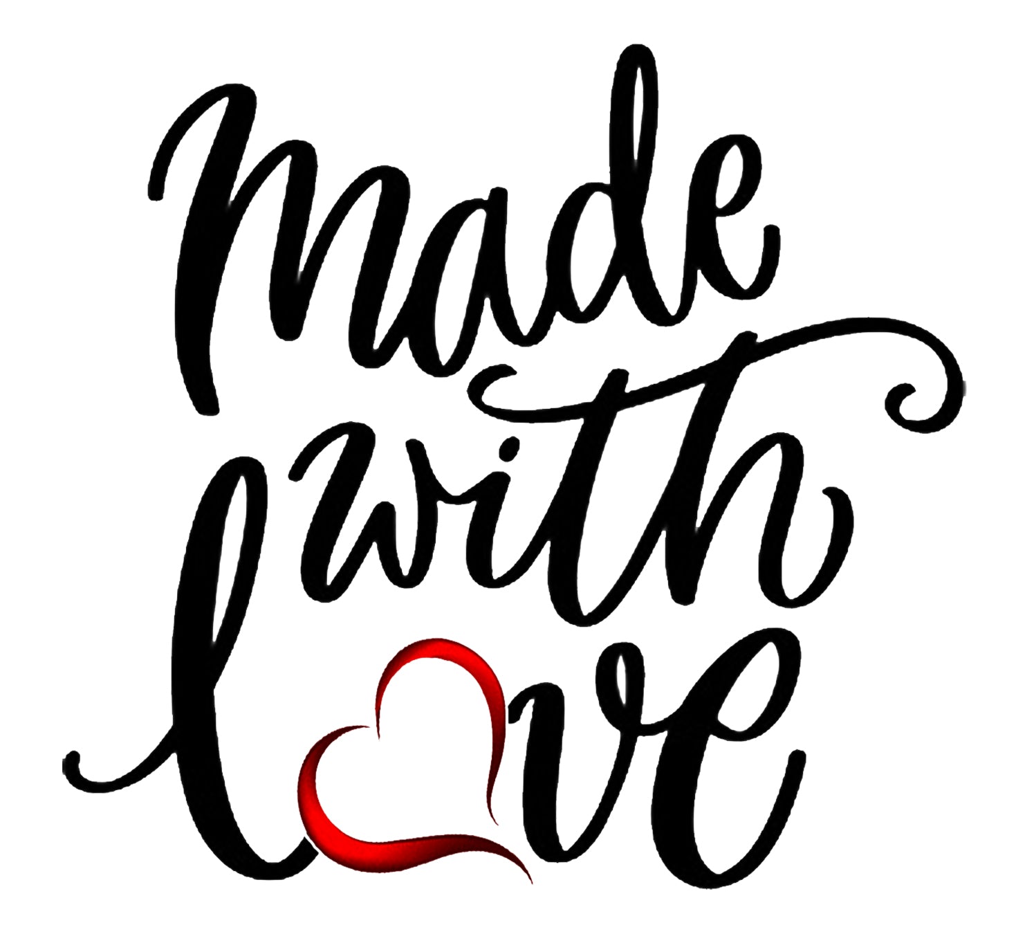 Made With Love Svg File - Love Design - Love Decor - Valentine's Day Cut File