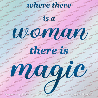 Magic Woman PNG File - Happy Women’s Day - Png Without Background