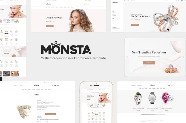 Monsta - Jewelry WooCommerce WordPress Theme