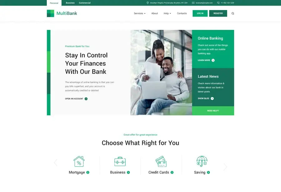 Multibank - Business and Finance WordPress Theme