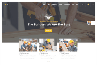 Nah Construction, Building Business WordPress