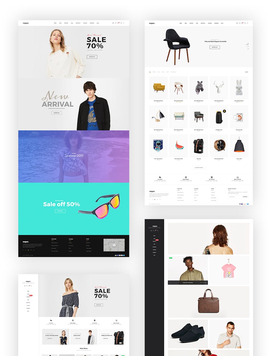 Negan - Clean, Minimal WooCommerce Theme