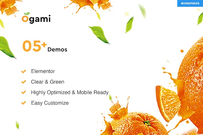 Ogami - Organic Store & Bakery WordPress Theme