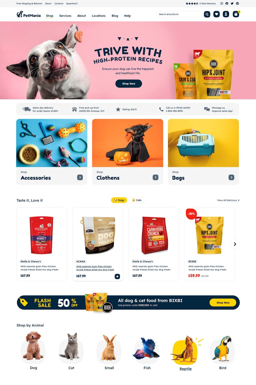 PetMania - Pet Shop Pet Care WooCommerce eCommerce