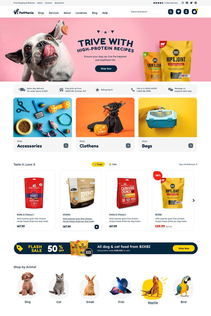 PetMania - Pet Shop Pet Care WooCommerce eCommerce