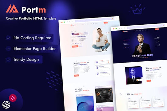 Portm - Personal Portfolio WordPress Theme