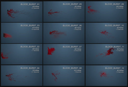 Pre-Keyed Stock Footage: Blood