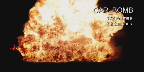 Pre-Keyed Stock Footage: Explosions