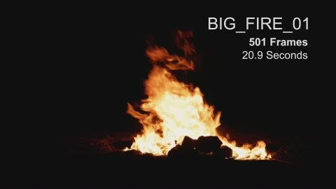 Pre-Keyed Stock Footage: Fire