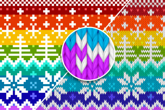 Knitted Effect Ugly Christmas Sweater - Photoshop Action