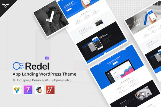 Redel - Responsive App Landing WordPress Theme