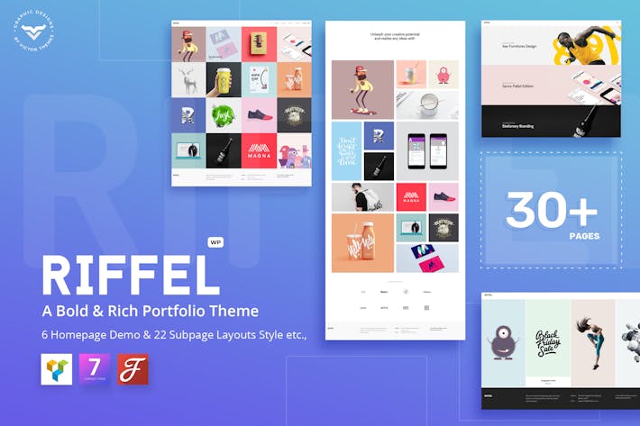 Riffel - A Bold & Rich Portfolio WP Theme