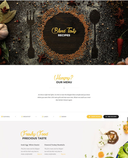 Rozario - Restaurant & Food WordPress Theme