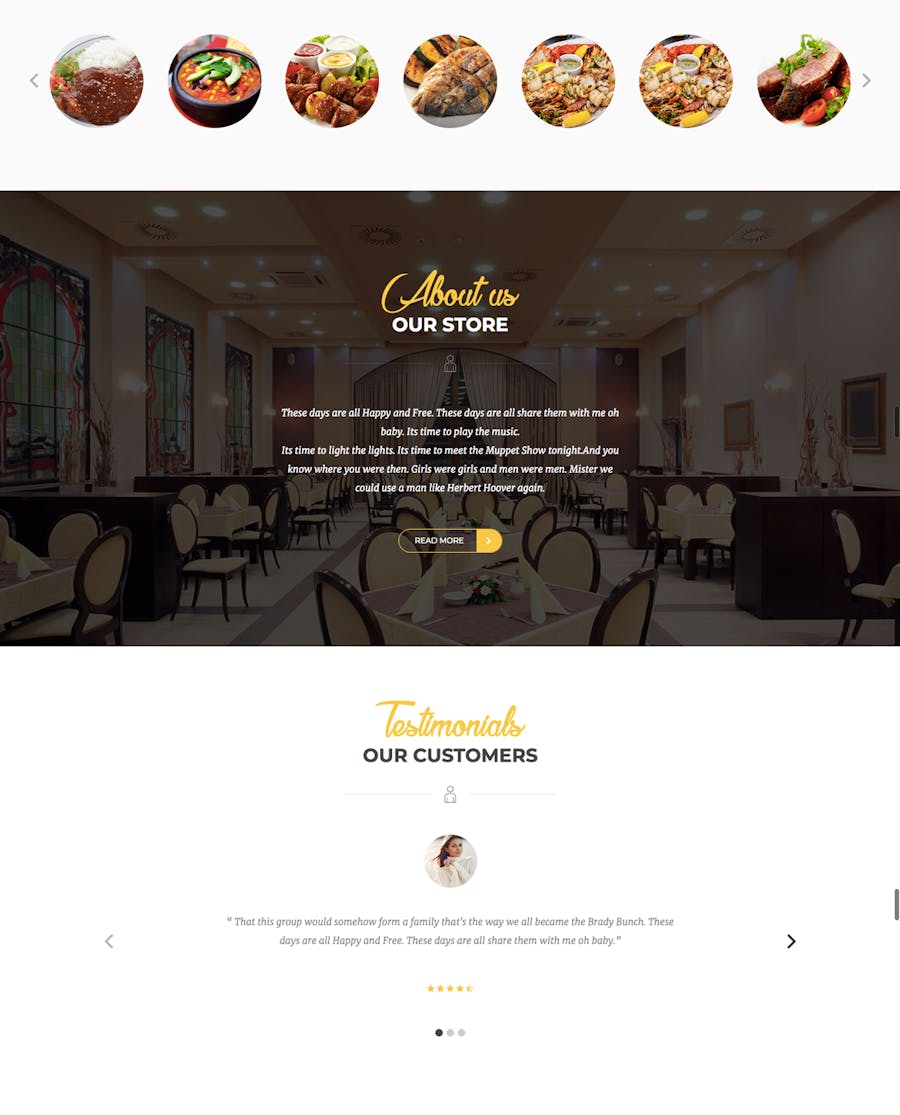 Rozario - Restaurant & Food WordPress Theme