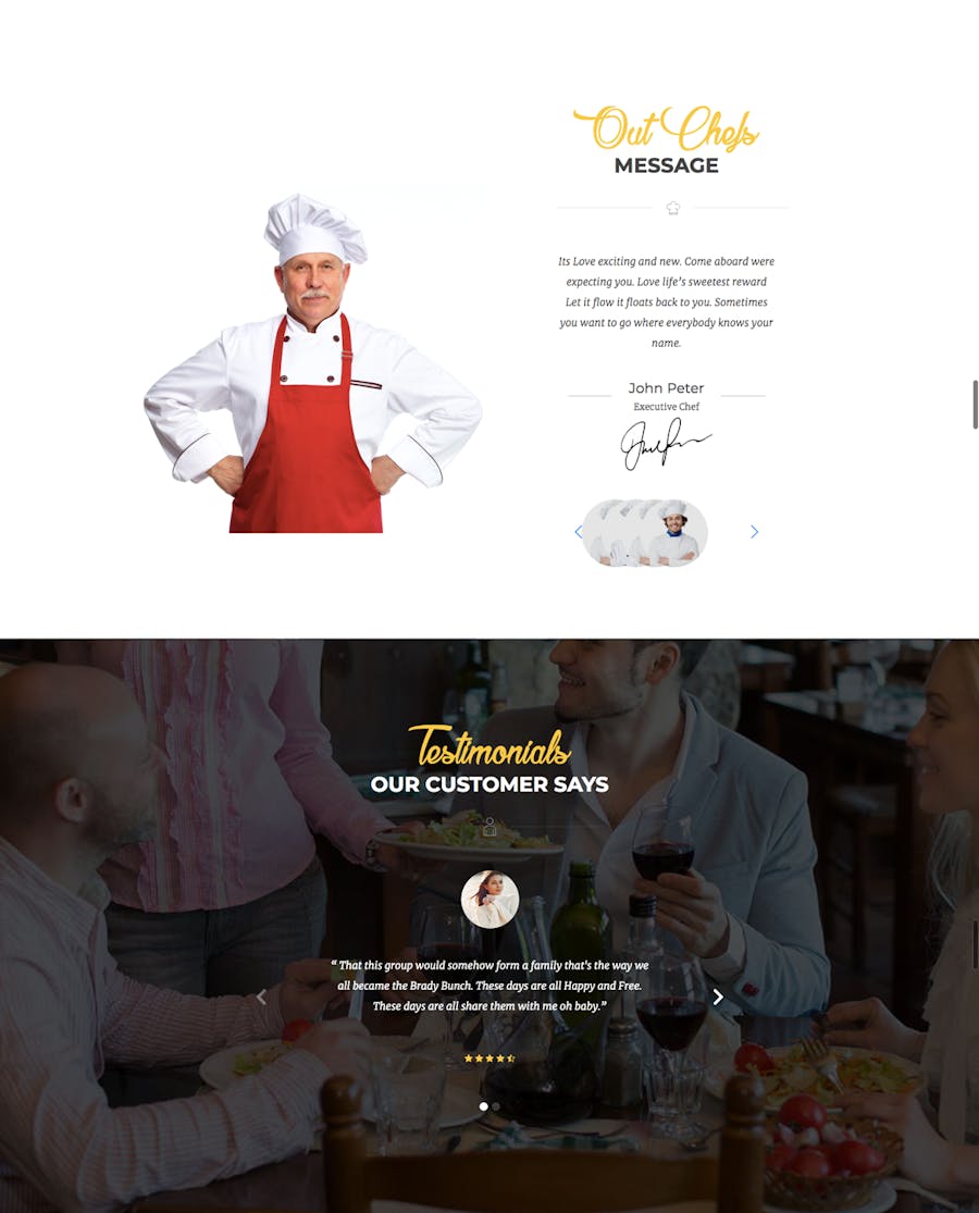 Rozario - Restaurant & Food WordPress Theme