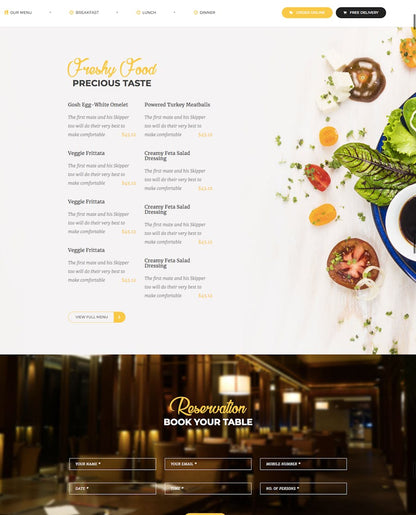 Rozario - Restaurant & Food WordPress Theme